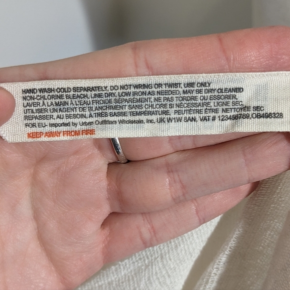 Free People Cosmico Maxi Endless Summer V Neck Sleeveless Dress Gauze Off White - Picture 8 of 8